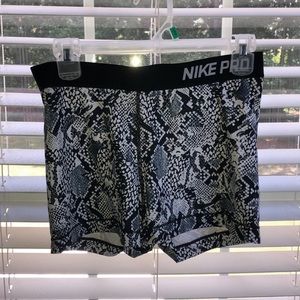 Snake print nike pros